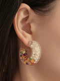 Wjczt 2024 New Original Colorful Stone Resin Earrings