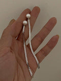 Wjczt 2024 New Original Simple Chic Beads&Tassels Earrings
