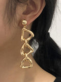 Wjczt 2024 New Baroque Vacation Vintage Alloy Earrings