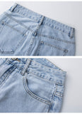 Wjczt Low Rise Jeans Women Baggy Jeans New Fashion Straight Leg Pants Y2k Denim Trousers Blue Vintage Mom Loose Low Waist Jeans