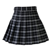 Wjczt Women Pleat Skirt Harajuku Preppy Style Plaid Skirts Mini Cute Japanese School Uniforms Ladies Jupe Kawaii Skirt Saia Faldas