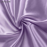 Wjczt  Solid Purple Satin Silk Skirt Women High Waisted Summer Long Skirt New Elegant Ladies Office Skirts Midi Spring