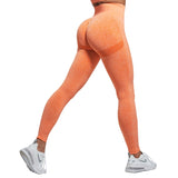 Wjczt Fitness Leggings Women Bubble Butt Push Up Legging High Waist Leggings Seamless Fitness Legging