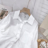 Wjczt Ladies Tops and Blouses Fashion Spring Summer Women's Shirts Elegant Social Women's Shirt White Shirt for Women Long Sleeve