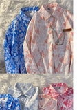 Wjczt Spring Summer Women Fashion Vintage Shirt Chemises Femme Korean Fashion Heart Print Blouses and Shirts Tunic