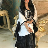 Wjczt Ramadan Eid Dubai Gown Fashion Four Seasons Commuter Dress Muslim Women Abayas Embroidery Lace Chiffon With Hijab Robe Femme