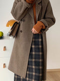 Wjczt Thickened Black Woolen Coat (female) New Korean Long Japanese Woolen Coat In Autumn and Winter Womens Winter Clothing
