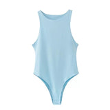 Wjczt XXX Girls Sexy Womens Summer Clothing2022 Bodysuits Fashion  Casual  Beach Jumpsuit Top  Sleeveless Streetwear