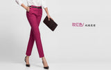 Wjczt NEW women&#39;s casual OL office Pencil Trousers Girls&#39;s cute 12 colour Slim Stretch Pants fashion Candy Office Pencil Trousers