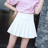 Wjczt New Harajuku Tartan Pink Women Skirt Sexy Plaid Pleated Skirts Mini Dance Skirt Side Button High Waist School Skirts Female