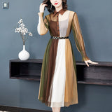 Wjczt New Arrival Summer Sexy Women&#39;s Hit Color Dresses Bohemian Style Casual Slim A-Line Beach Dress Vestidos With Belt