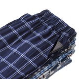 Wjczt cotton plaid pajama pants for adluts home furnishing cotton trousers cotton pajama men sleep bottom home wear
