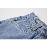 Wjczt 2022 Women&#39;s Jeans Shorts Vintage Casual Elegant High Waist Spring Female Y2K E-girl Baggy A Line Wide Leg Short Pant Plus Size